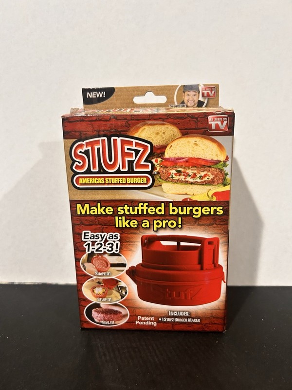 STUFZ Stuffed Burger Press Hamburger Maker As Seen On TV Easy To Use Brian Duffy gallery