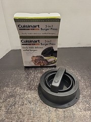 Cuisinart CSBP-100 3-in-1 Stuffed Burger Press Gourmet Outdoor Grilling Read Des