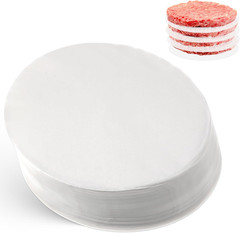 500 Pcs 5 Inches Burger Patty Paper Round, Non Stick Hamburger Paper Pad