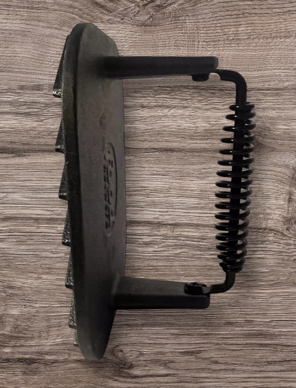 Cast Iron Bacon Press FOOD NETWORK 6 1/4” Wide Grill Meats Cooking Kitchen gallery