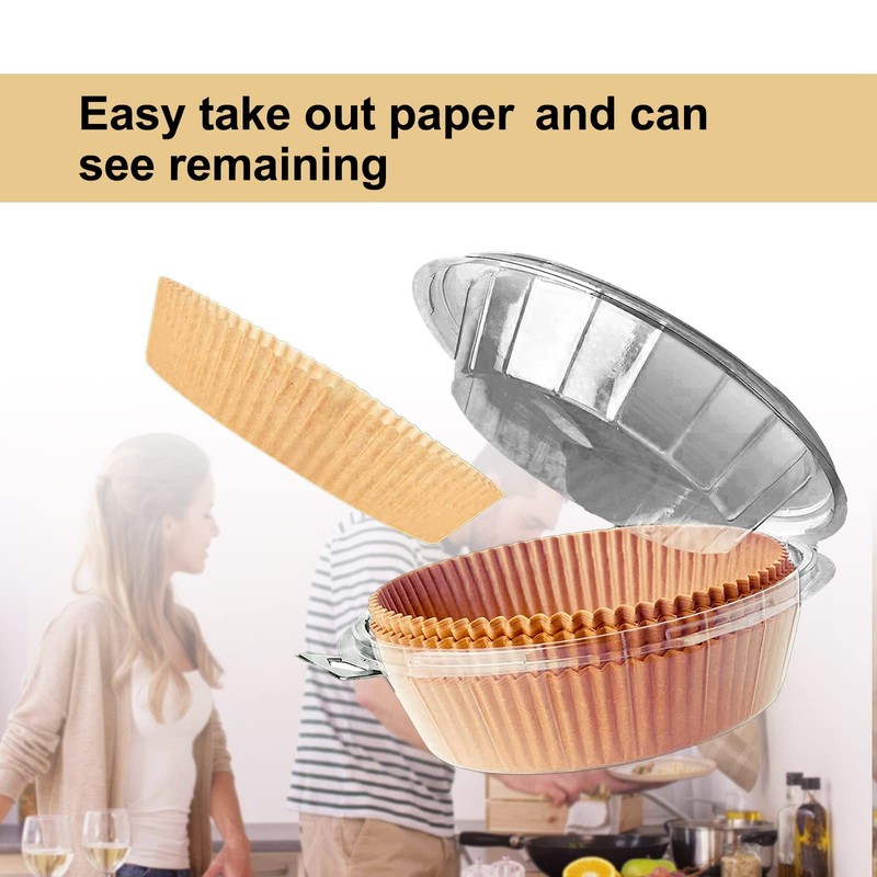 Large Air Fryer Disposable Paper Liner Round, 10 Inch Parchment 10" Round gallery