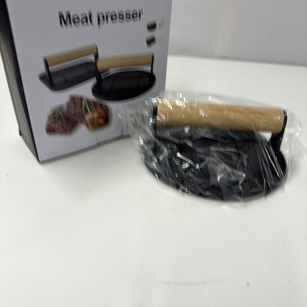 Burger Press Aluminum Alloy Outdoor Non Stick Round Hand Meat Burger Press