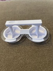 Unbranded White Plastic Double Burger Press (BL)