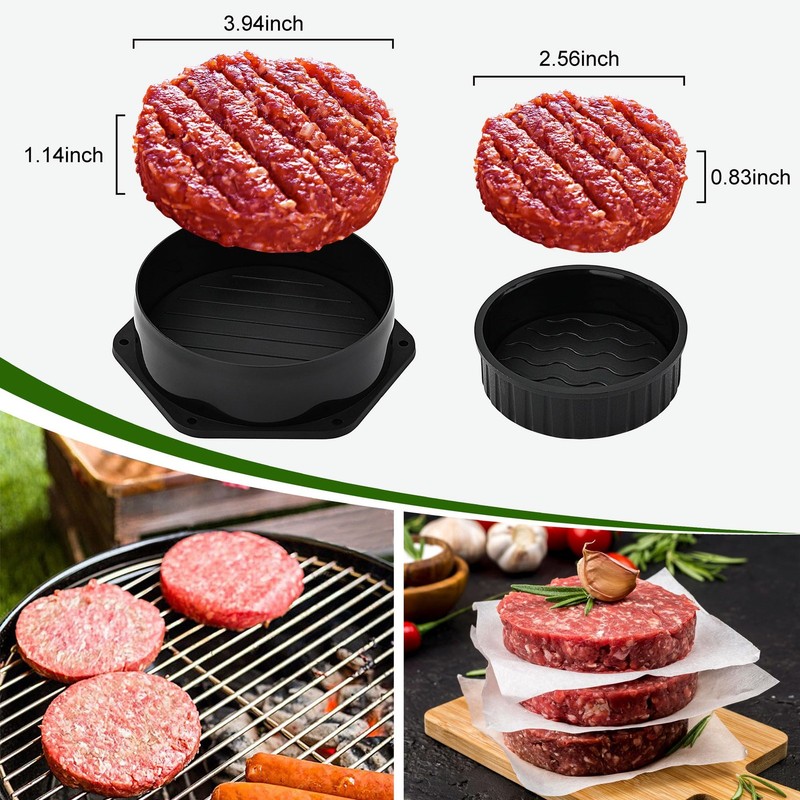 2 Pcs Cast Iron Bacon Press Small Burger Grill Press with Ergonomic Handle gallery