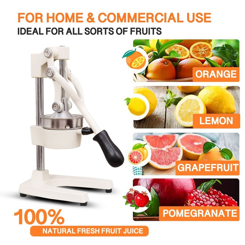 Commercial Heavy Duty Cast Iron Hand Press Manual Orange Citrus Lem... Fast Ship gallery