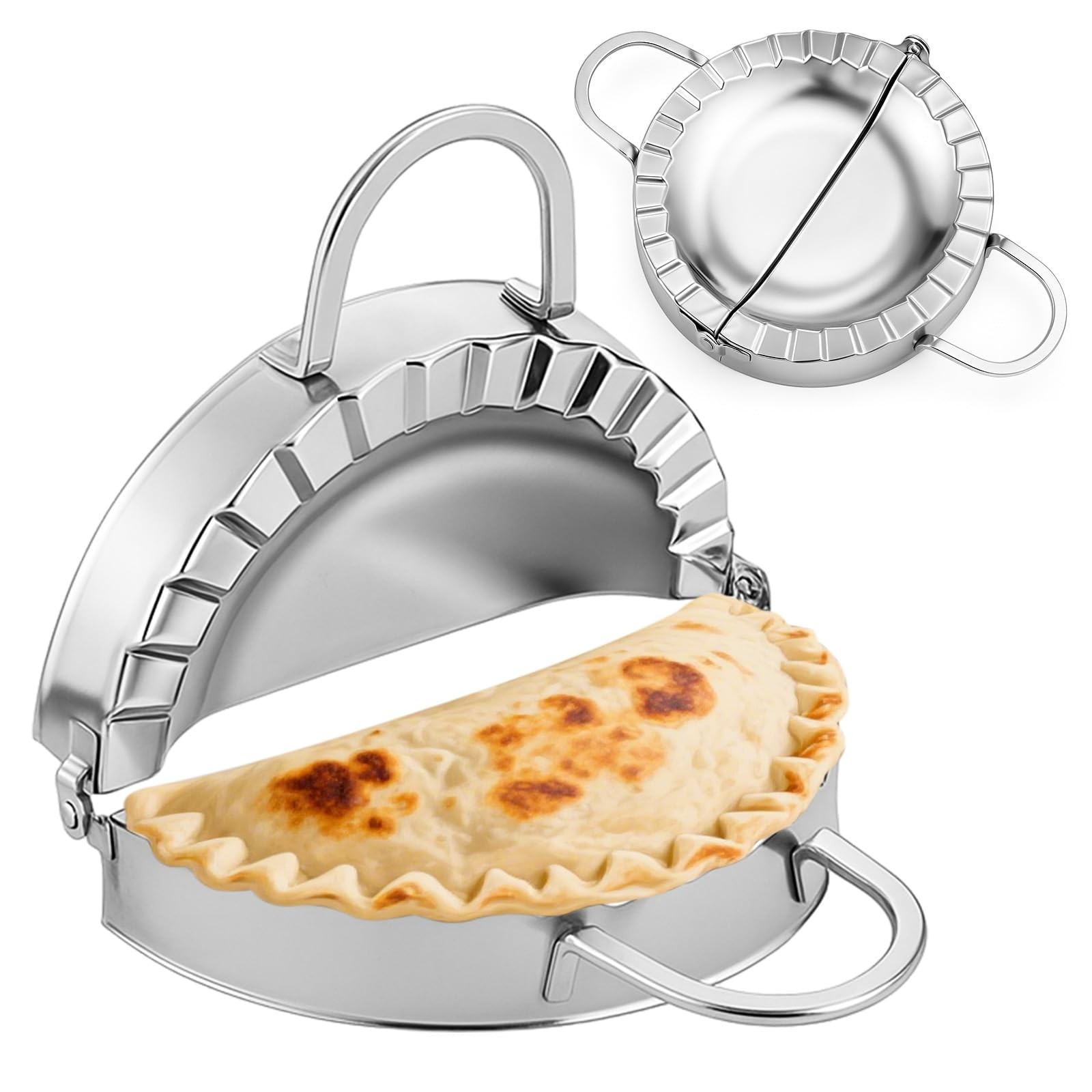 Stainless Steel Tortilla Sealer Crimper - Tacos Tortilla Maker for 6 Inch Bur... gallery