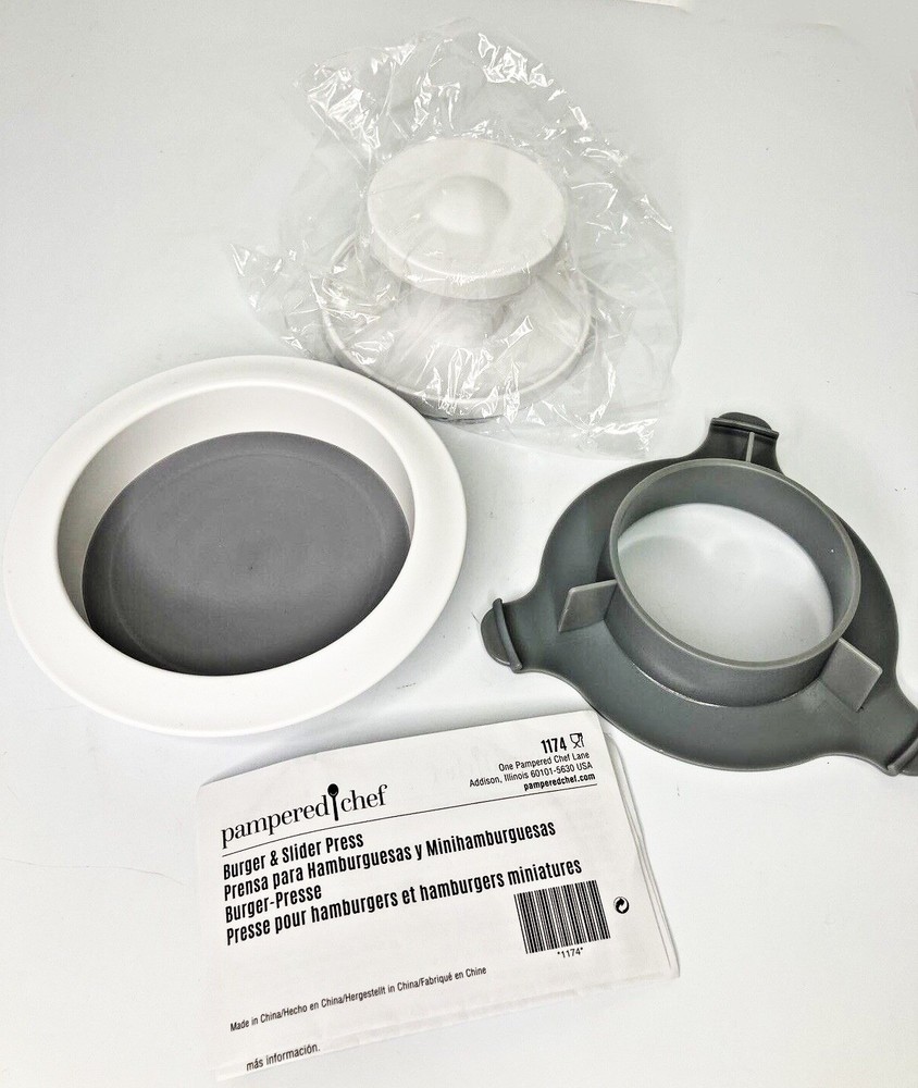 Pampered Chef Burger And Slider Press NEW in Sealed Package #1174