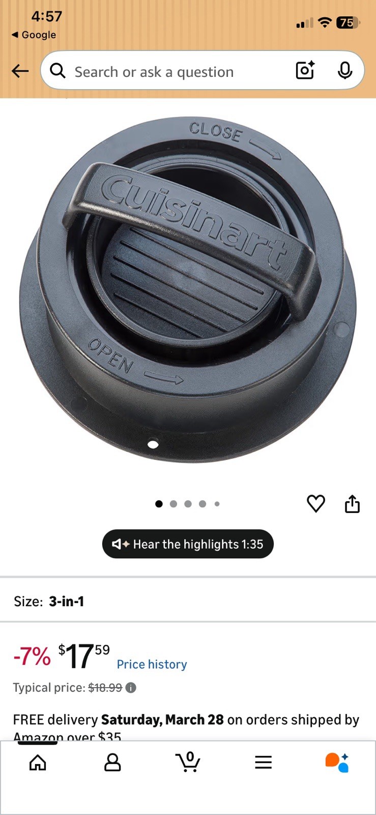 Cuisinart 3 in 1 Stuffed Burger Press gallery