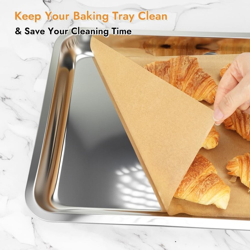 BYKITCHEN 12 x 16 Inch Parchment Paper Sheets, Non-Stick 12 x 16 Inch, Nature gallery