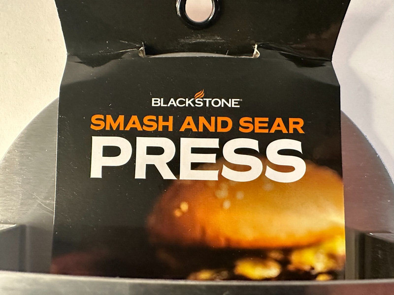 Blackstone 5349 Smash and Sear Press Burger Tool Stainless Steel Grill Gift 7" gallery