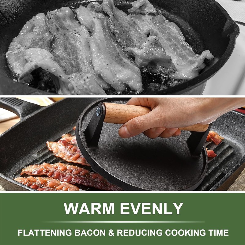 Blackstone Camp Chef Griddle Accessories 12" SS Melting Dome 7" Cast Iron Press gallery