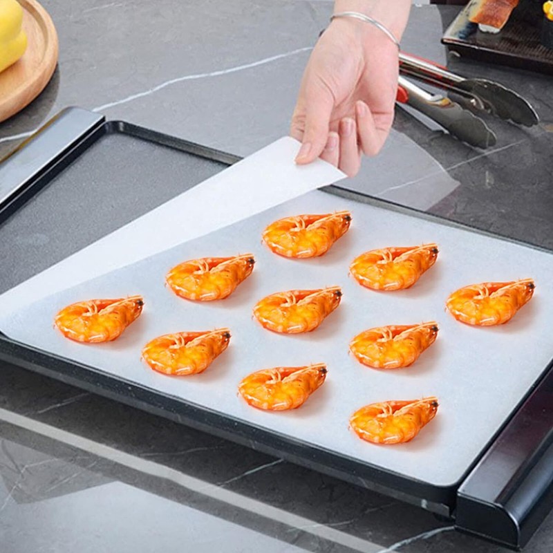 QYH Parchment Paper Baking Sheets 300 Pieces 8x12 Inch 300 Pack-8"x12", White gallery