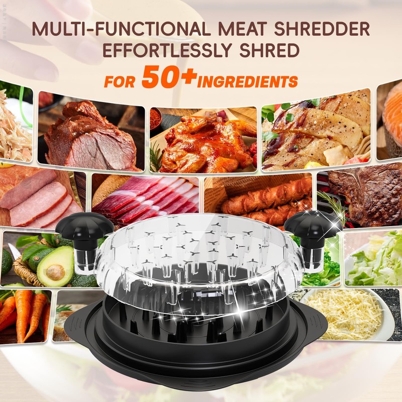 XUPAINC XL11.5” Chicken Shredder, Large Pro Meat Shredder Tool Normal, Black gallery