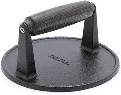 Bobby Flay Cast Iron Burger Press, GreenPan, 6.5″ Round Smash Grilling Tool