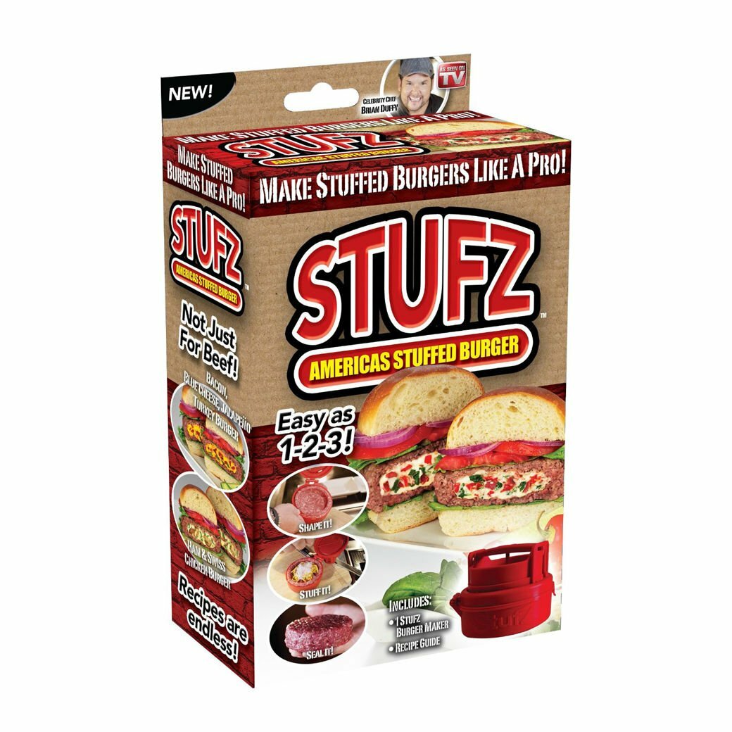 Stufz Stuffed Burger Maker-Red gallery