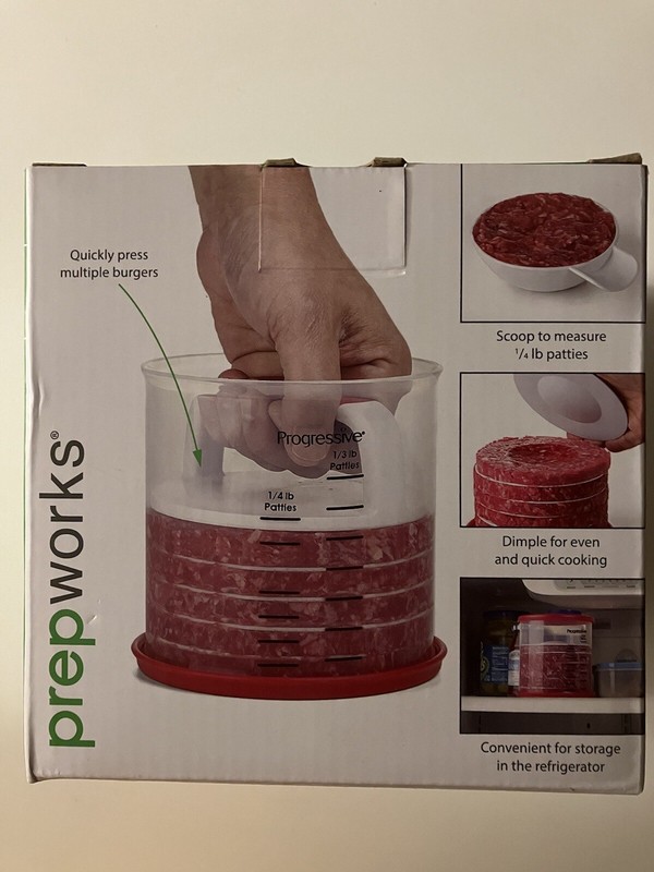Progressive Prepworks HPM-76R Perfect Burger Press Set gallery