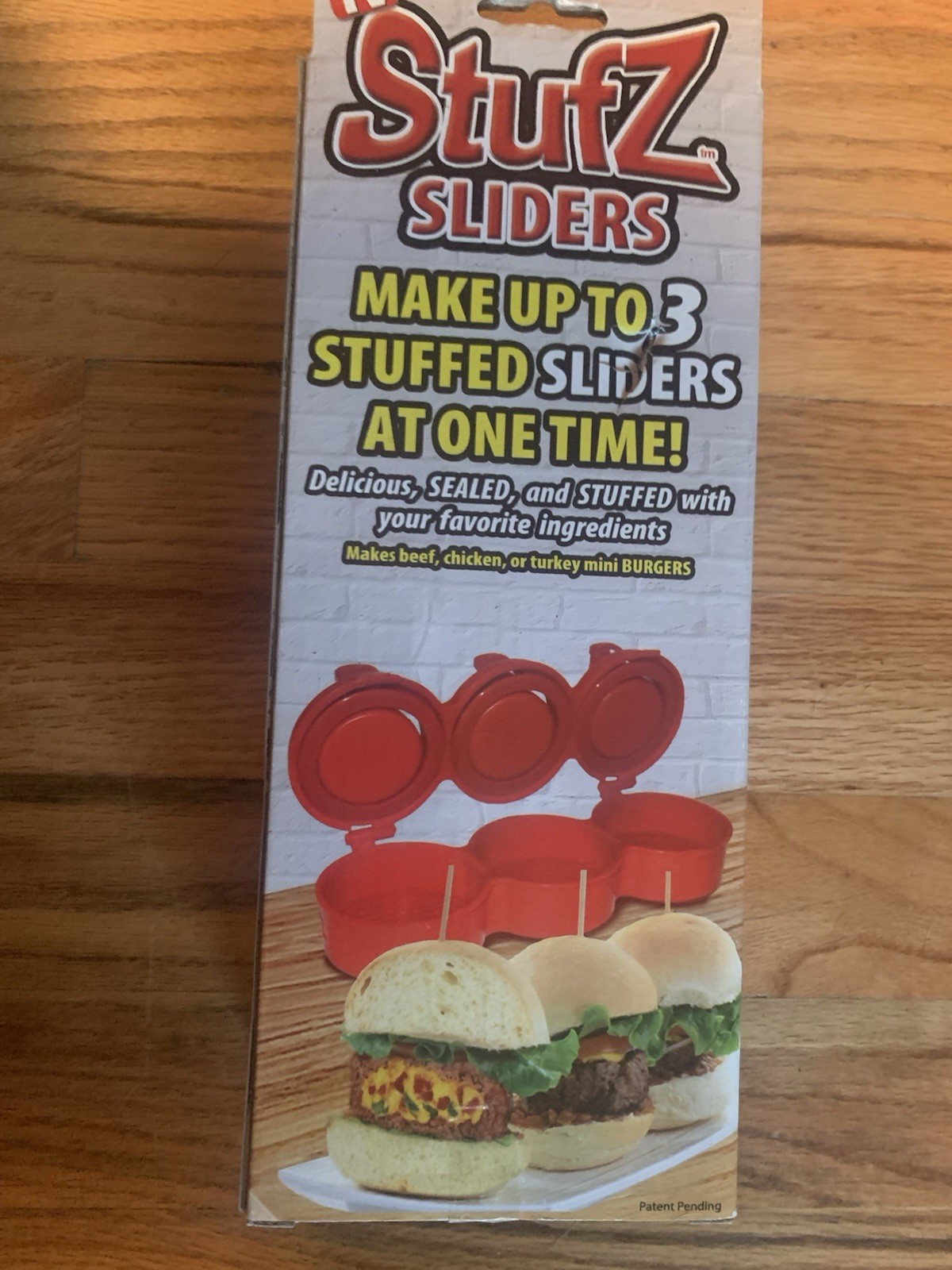 *Stufz Sliders Burgers Press Sealed Sliders Patty Maker 3 At Once As Seen On TV gallery