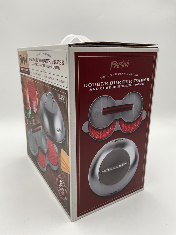 Parini Double Burger Press and Cheese Melting Dome gallery