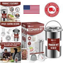 Deli Meat Maker with Thermometer and Silicone Mittens for Healthy Homemade Meals