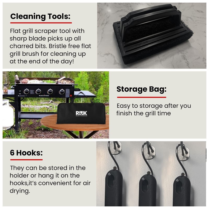 Blackstone Griddle Accessories Kit, RüK 20 PCS Flat Top Griddle Accessories gallery