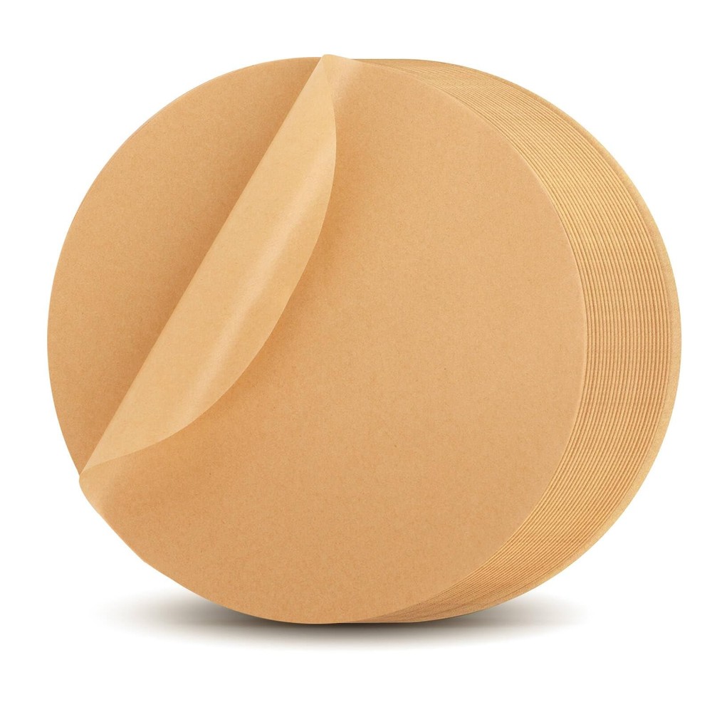 200Pcs 8-Inch Round 8" -200 Pack Unbleached, Parchment Unbleached