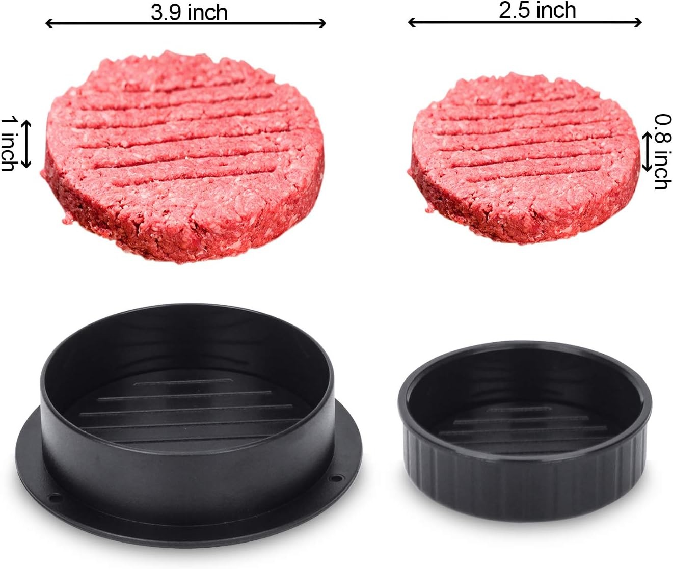 Hamburger Press Patty Maker With 100Pcs Hamburger Patty Paper gallery