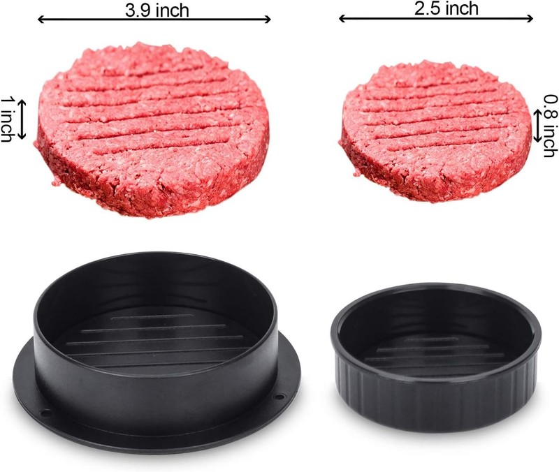 Hamburger Press Patty Maker With 100Pcs Hamburger Patty Paper gallery