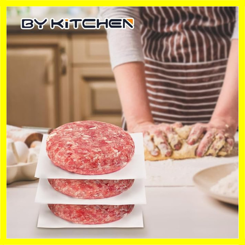 Parchment Paper Squares for Burger Press, Set of 300, 6 X 6 Inch Hamburger Patty gallery
