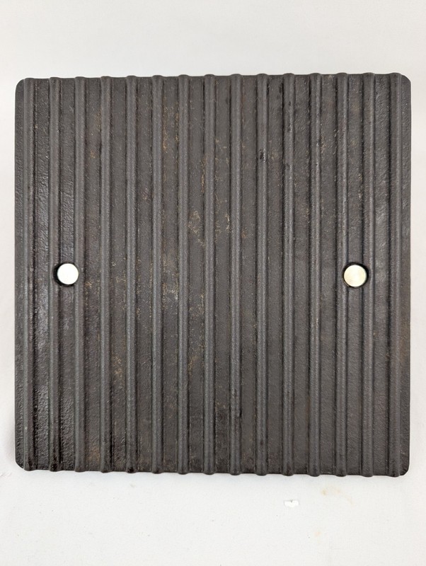 Grill PRESS Pampered Chef #2875 CAST IRON 8.5” Square BURGERS Bacon Meat gallery