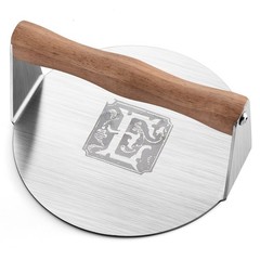 RTT Stainless Steel Burger Press-Engraved Letter Customized Gift idea,6 inch …