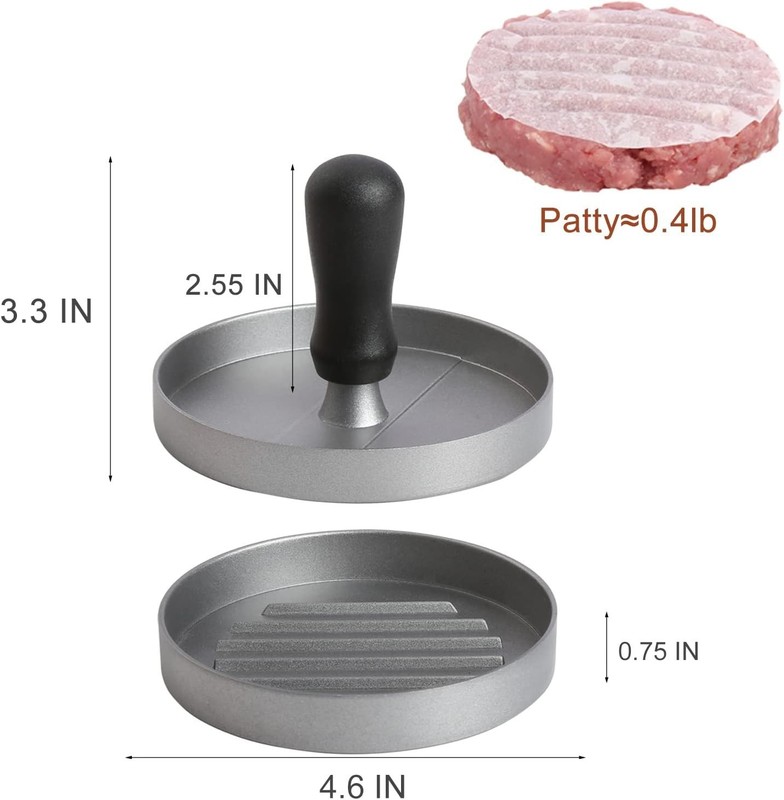 Burger Press 150 Patty Papers, Non-Stick Hamburger Patty Maker with Wax Paper... gallery