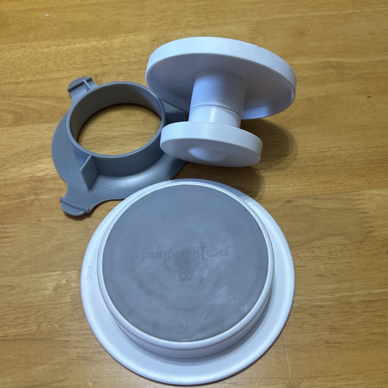 Pampered Chef Hamburger & Slider Press - Three Piece Set - #1174 - gallery