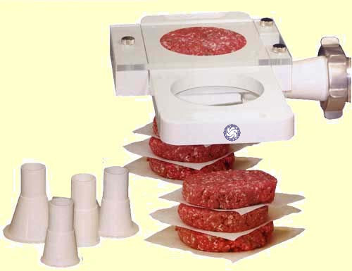Burger Press / Patty Maker Attachment to Meat Mincers #8, #12, #22, #32 gallery