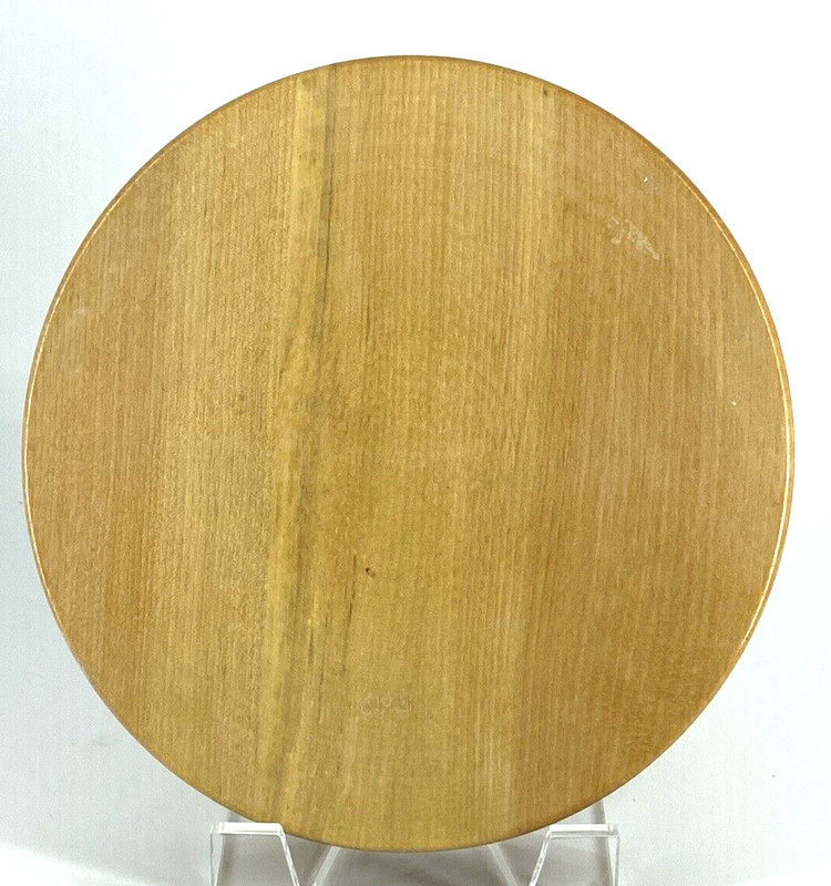 Vintage Hamburger Burger Press Rooster Hinged Wood Lid Mid Century 4 3/4" Burger gallery