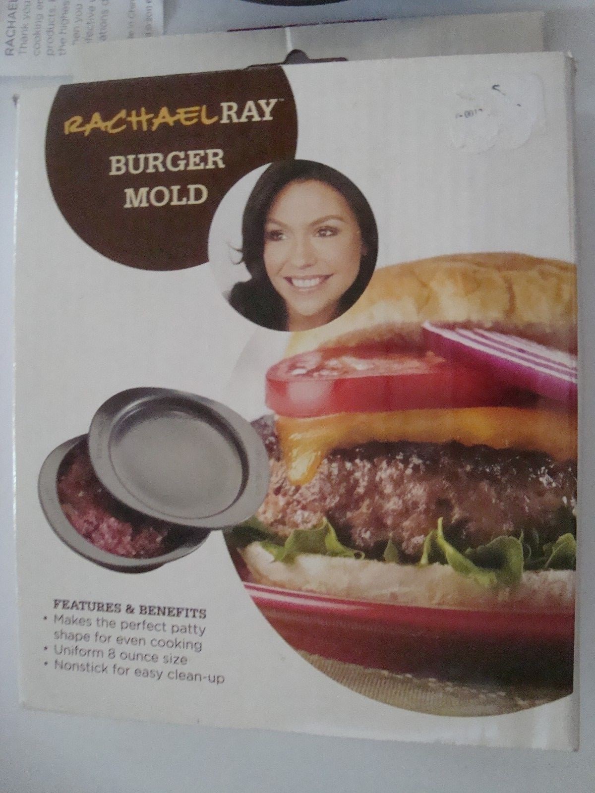 NEW Rachael Ray BURGER MOLD Item# 57425 Includes User Guide & Original Box gallery
