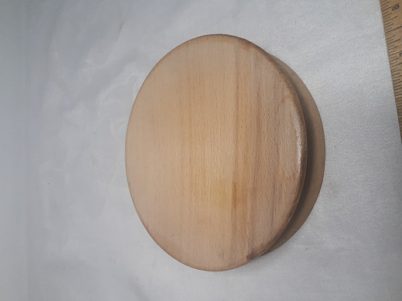 MCM Wooden Hamburger Press Rooster Japan - Excellent Condition. gallery