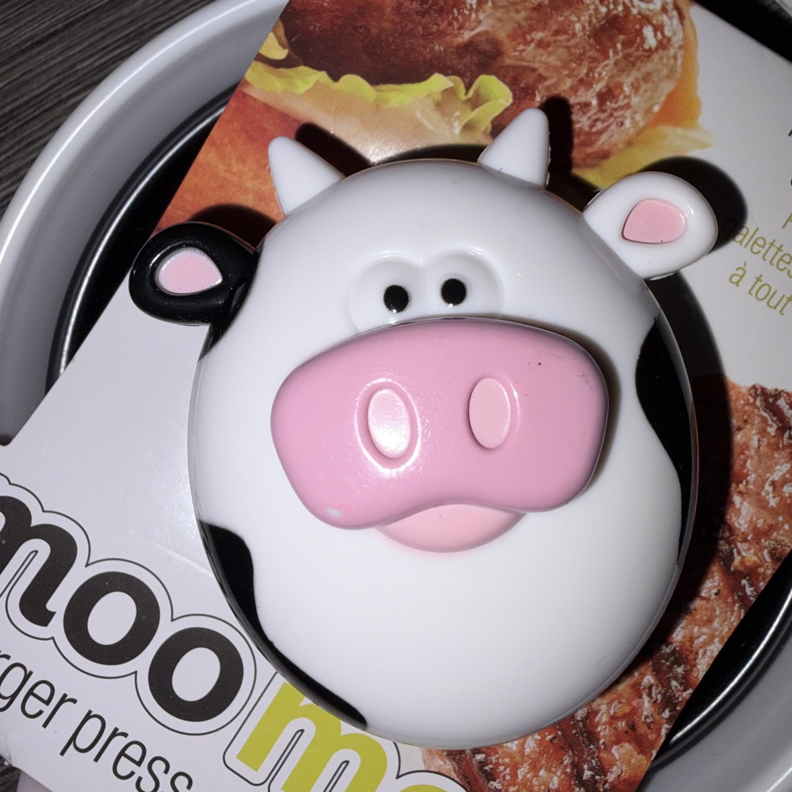 Joie Moo Moo Burger Press NIP Whimsical gallery