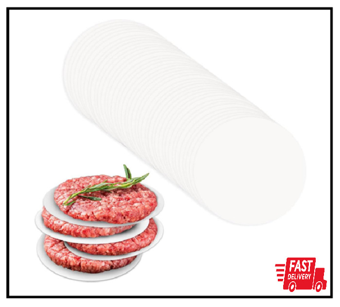 100 Pcs Burger Patty Paper Hamburger Parchment Papers 4 Inch Non-Stick Round Ham gallery