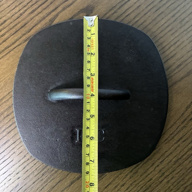 Pampered Chef Cast Iron Grill Griddle Burger Press Round 8" 8.5" Item# 2875 gallery