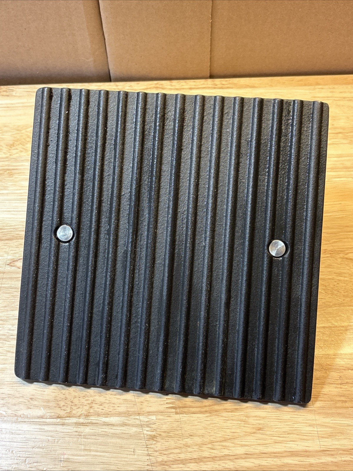 PAMPERED CHEF - PANINI Heavy SQUARE GRILL Press BURGER Bacon 8.5" gallery
