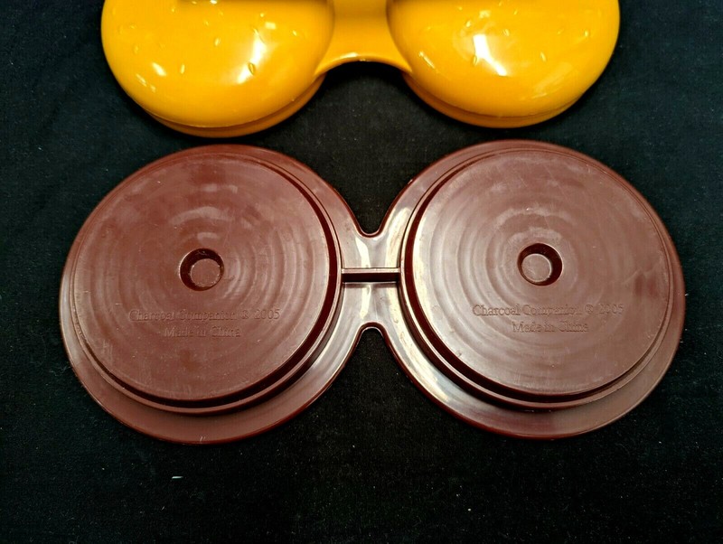 2005 Charcoal Champion Dual Hamburger Press/Molds Makes 2 4.5" Circular Burgers gallery
