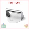 Husfunov Stainless Steel Burger Press, 5.5 Inch Round Smasher,Non-Stick Smooth H gallery