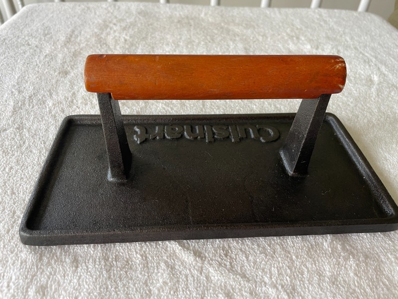 Cuisinart Bacon Burger Cast Iron Press Restored gallery
